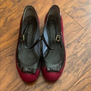 Marc Jacobs Burgundy and Black Flats